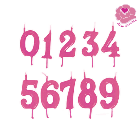 Vela Aniversário Rosa Claro 5,5cm