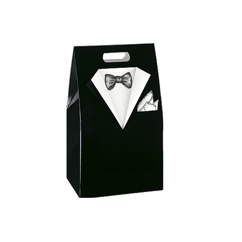 Caixa para presentes camisa com laço 395x250x60mm