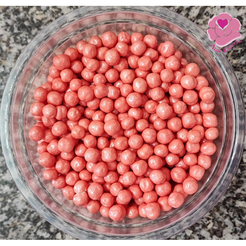Bolas de cereais crocantes Rosa, 4mm