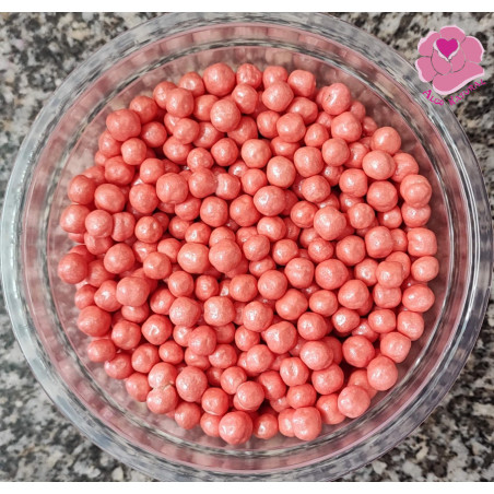 Bolas de cereais crocantes Rosa, 4mm