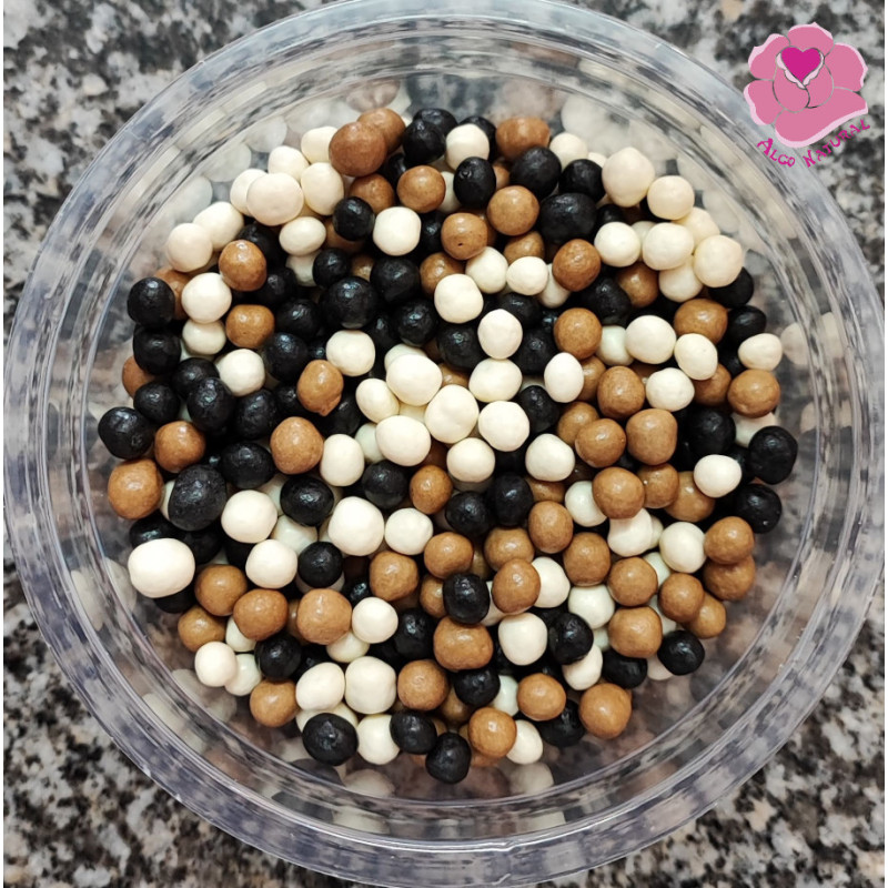 Chocolate Crocante Mix 3 cores 4mm