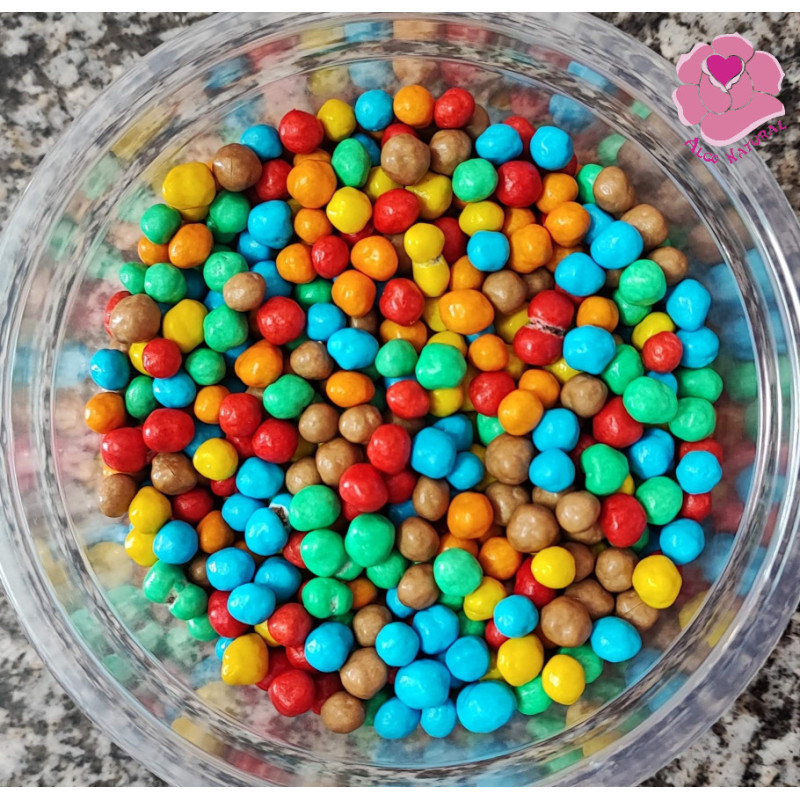 Bolas de cereais crocantes coloridas 4mm
