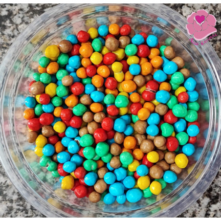Bolas de cereais crocantes coloridas 4mm