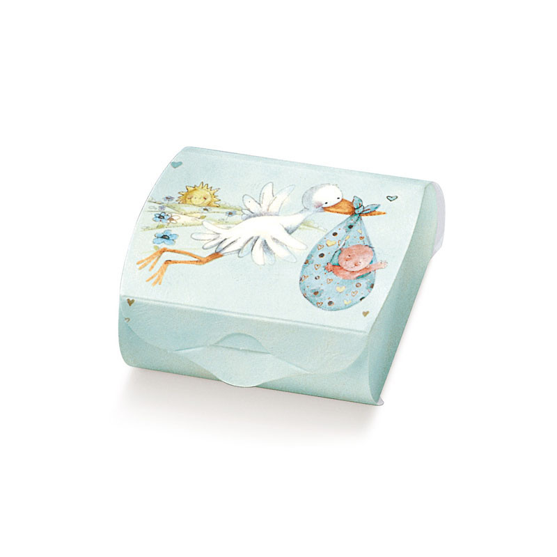 Caixa Cegonha Azul Céu 65x45x30mm