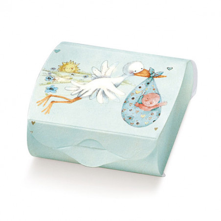 Caixa Cegonha Azul Céu 65x45x30mm