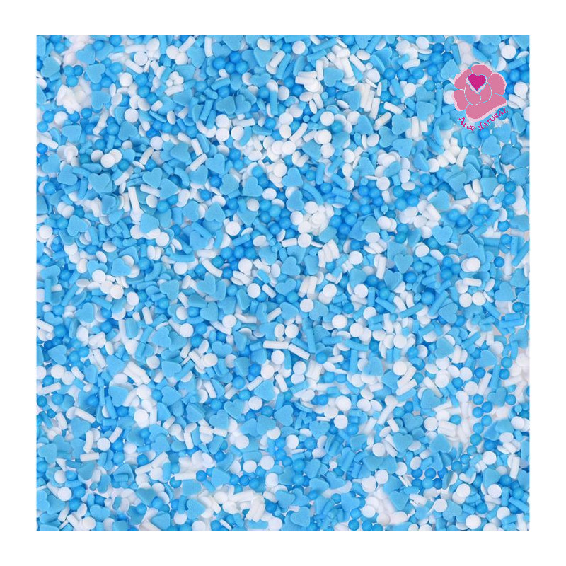 Granulado Açúcar Azul e Branco 50 g