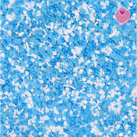 Granulado Açúcar Azul e Branco 50 g