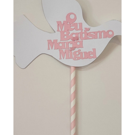 Topper "O Meu Batismo Maria Miguel"