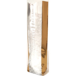 Saco Celofane c/ Cartão Fundo Foles Ouro 10x22x4cm