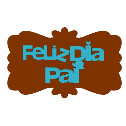 Topper para bolos Feliz Dia do Pai