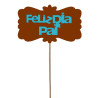 Topper para bolos Feliz Dia do Pai