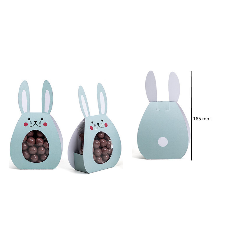 Caixa Cartão Coelho Azul 45x70x115mm