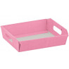 Cesta Cartão Rosa Cabaz / Presente / Pastelaria 310x220x90mm
