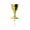 Cálice cortado ouro 8x5cm
