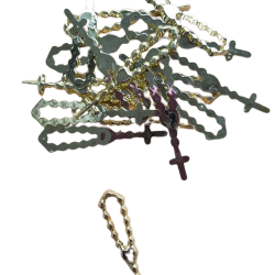 Mini Terço Ouro 5 cm