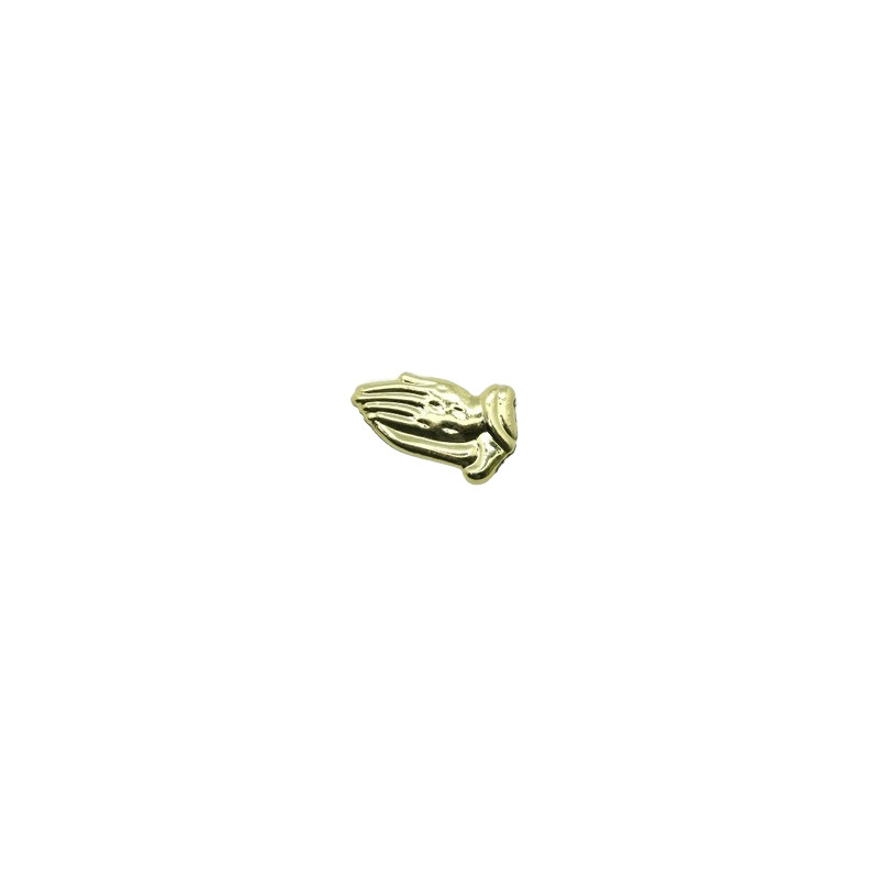 Mãos a rezar ouro 2,5 cm