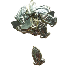 Mãos a rezar ouro 2,5 cm