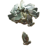 Mãos a rezar ouro 2,5 cm