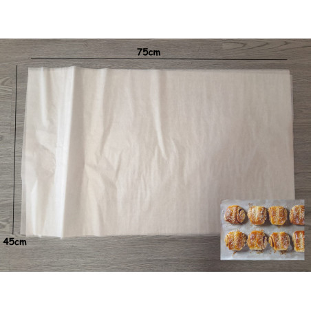 Folhas de papel manteiga 45x75cm
