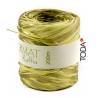 Ráfia Bicolor ouro/bege 200MT