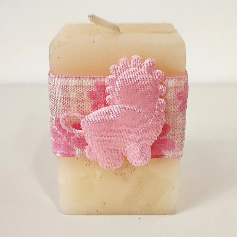 Lembrança Batizado e Casamento Vela Quadrada