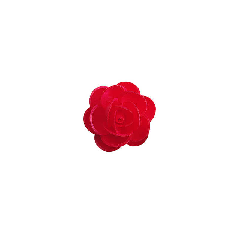 Rosa vermelha hóstia sem folha 4,5cm