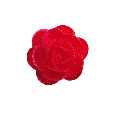 Rosa vermelha hóstia sem folha 4,5cm