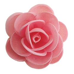 Rosa Rosa hóstia sem folha 4,5cm