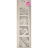 Rolo de pasta açúcar/maçapão ZigZag branco