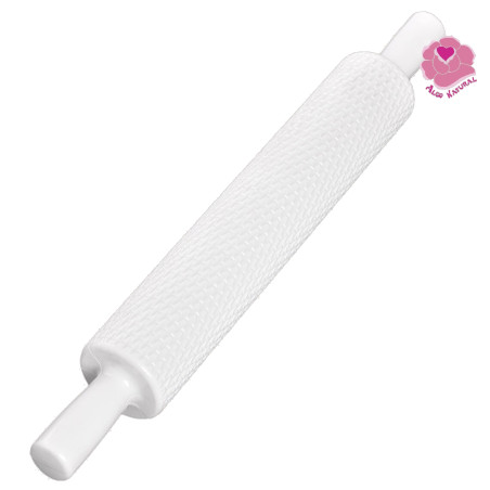 Rolo de pasta açúcar/maçapão ZigZag branco