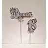 Kit Topper para bolos Bianca + idade