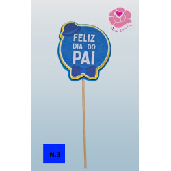 Topo de Bolo Feliz Dia dos Pai