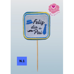 Topo de Bolo Feliz Dia dos Pai