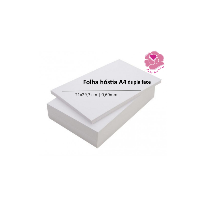 Folhas hóstia comestível para imprimir A4 0,60mm