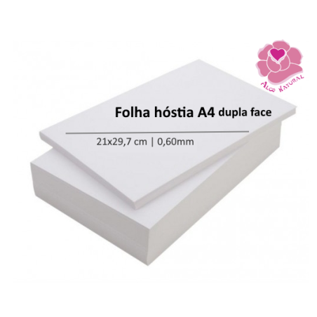 Folhas hóstia comestível para imprimir A4 0,60mm