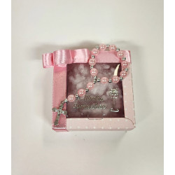 Lembrança Comunhão Caixa Rosa Pintas