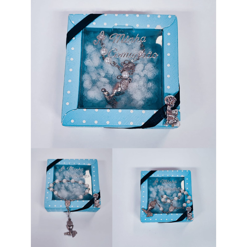 Lembrança comunhão Caixa Azul Pintas