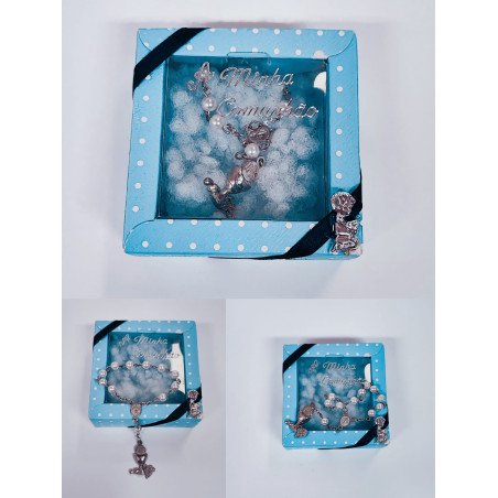 Lembrança comunhão Caixa Azul Pintas