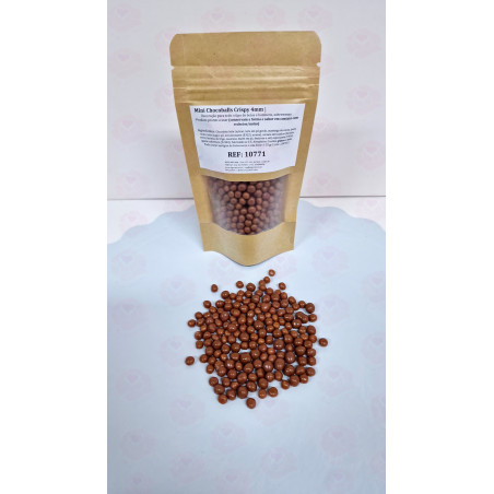 Bolas de cereais crocantes chocolate leite 4mm