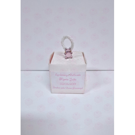 Lembrança Batizado sabonete patinho rosa