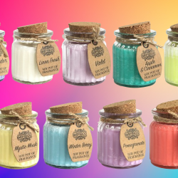 Pote de Vela de Cera de Soja - Lavanda