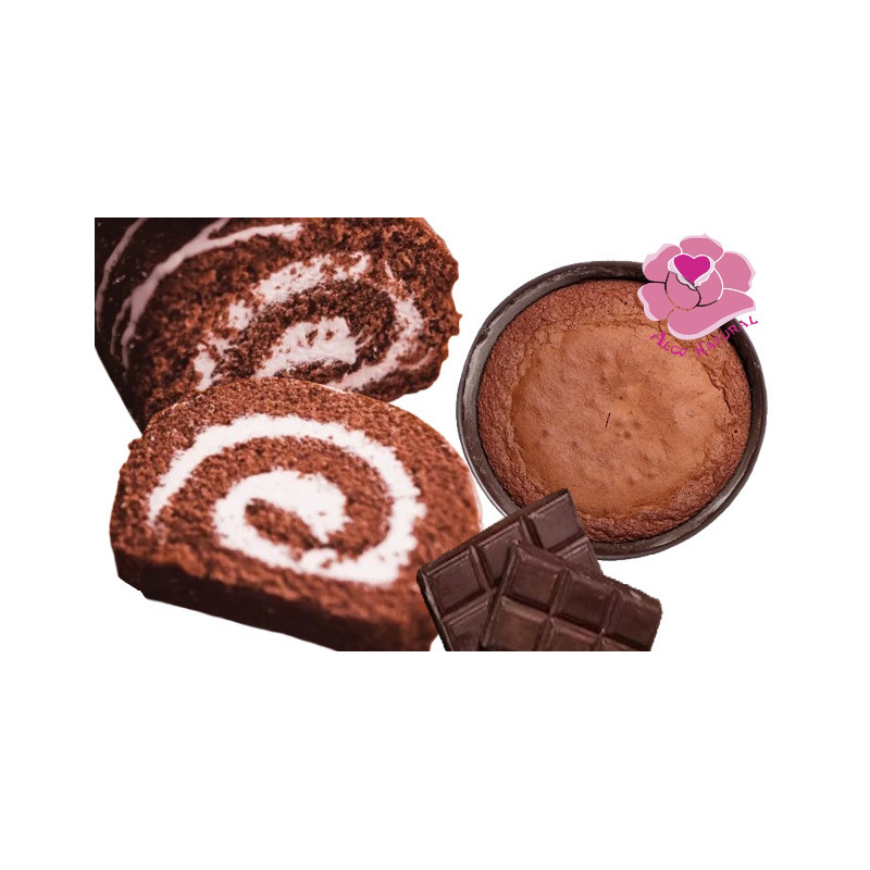 Bolo Biscuit de Chocolate - massa tipo pão de ló