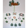 Topo de bolo Animais Selva