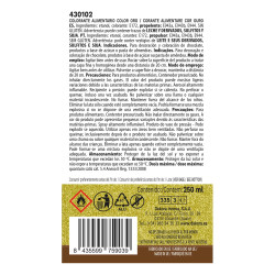 Corante SPRAY COMESTIVEL OURO EFEITO PEROLA 250ml - Dekora
