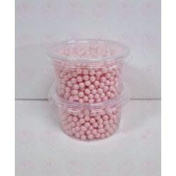Pérolas açúcar rosa brilhante