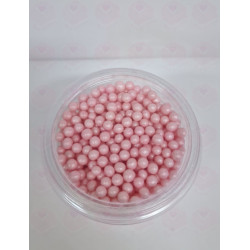 Pérolas açúcar rosa brilhante