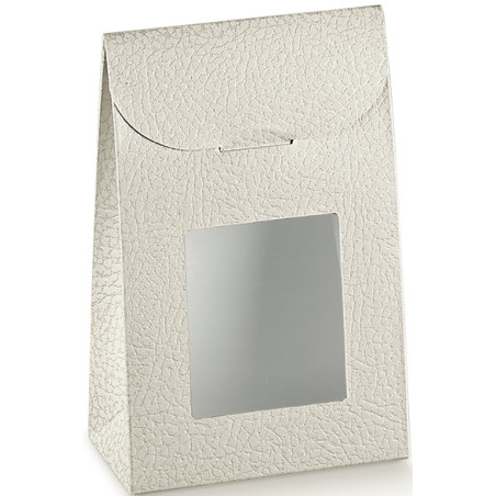 Caixa branca c/ Janela 90x45x130mm