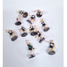 Equipa Jogadores de Futebol Branco/Preto