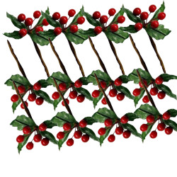 Haste Azevinho de Natal 12 cm