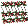 Haste Azevinho de Natal 12 cm